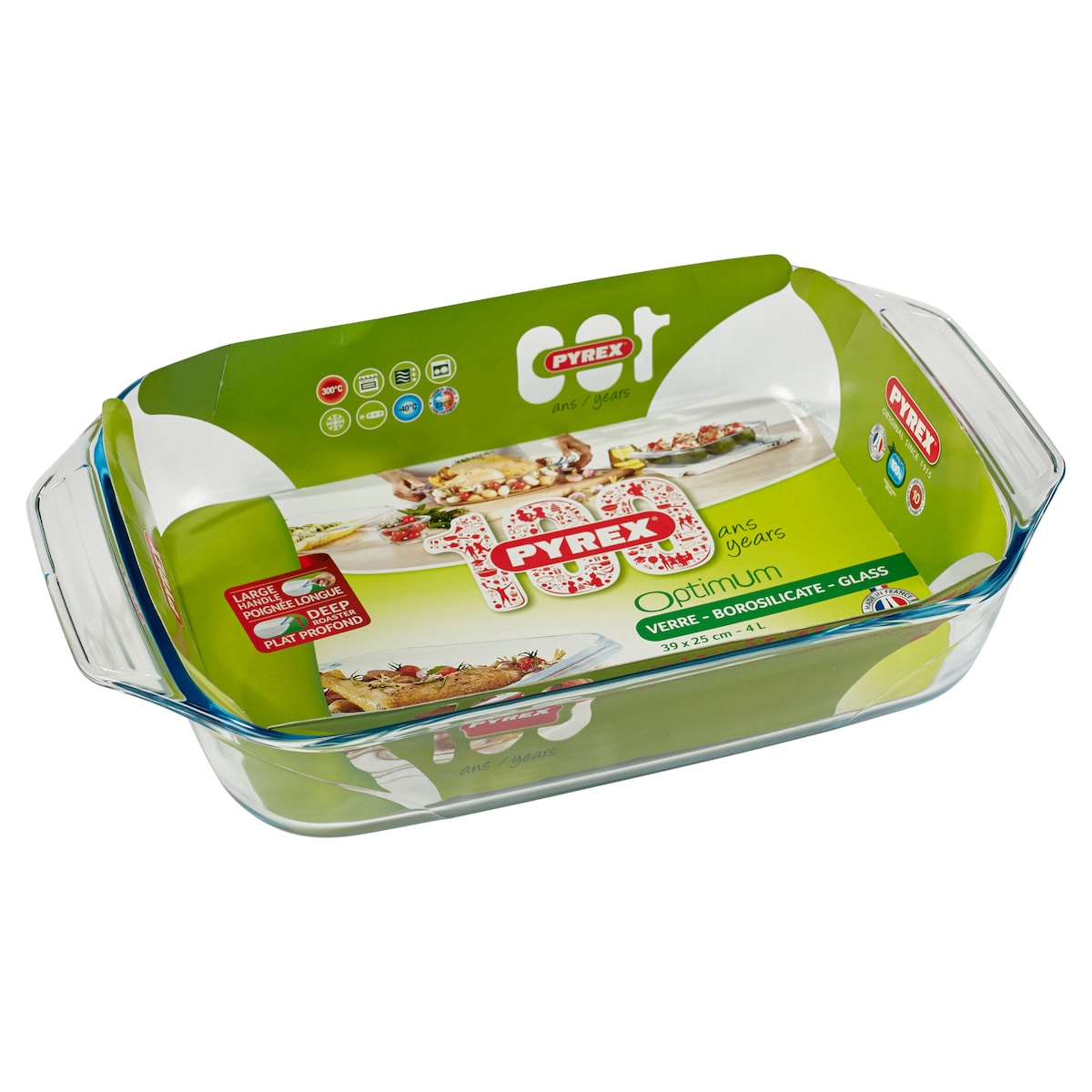 Pyrex Irresistible Fad 39 x 25 x 6 cm Klar