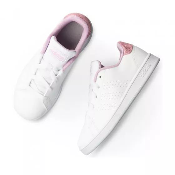 Baskets BLANCHES ADIDAS Advantage K