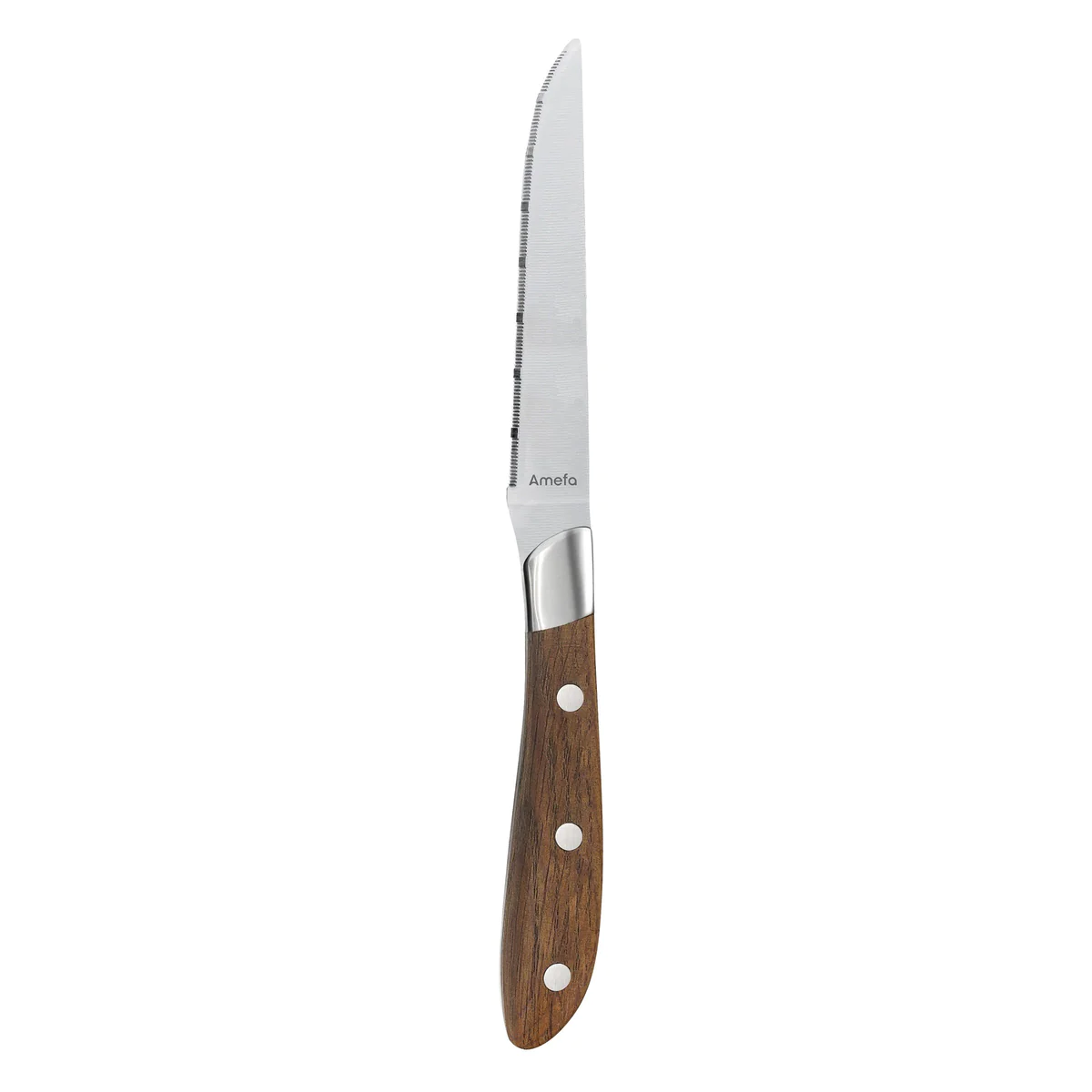 Achille - Coffret 4 couteaux steak bois de frêne Amefa