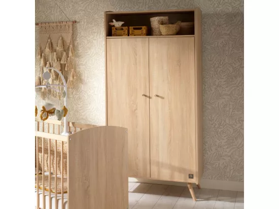 Armoire 2 portes 1 niche Access - Bois de chêne