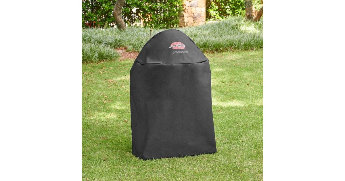 Char-GrillerAKORN Kamado grill met zijtafels cover beschermkap  (Zwart)