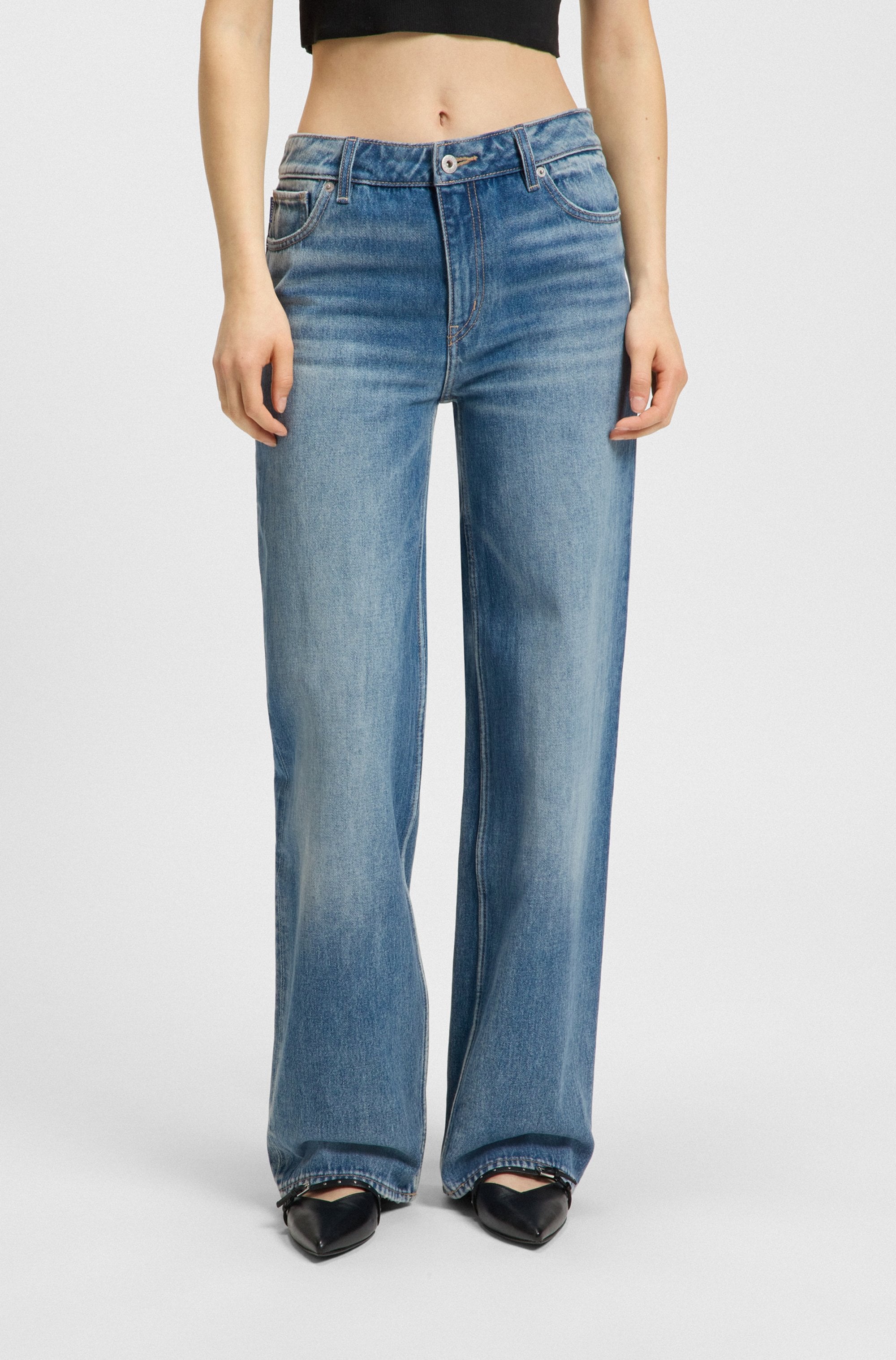 HUGO Blue 5-Pocket-Jeans »Gamala«, Mid Rise im Baggy Fit