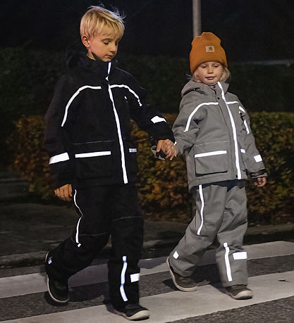 Ildhu Skihosen - Norly - Light Grey m. Fluoreszierend Reflektore