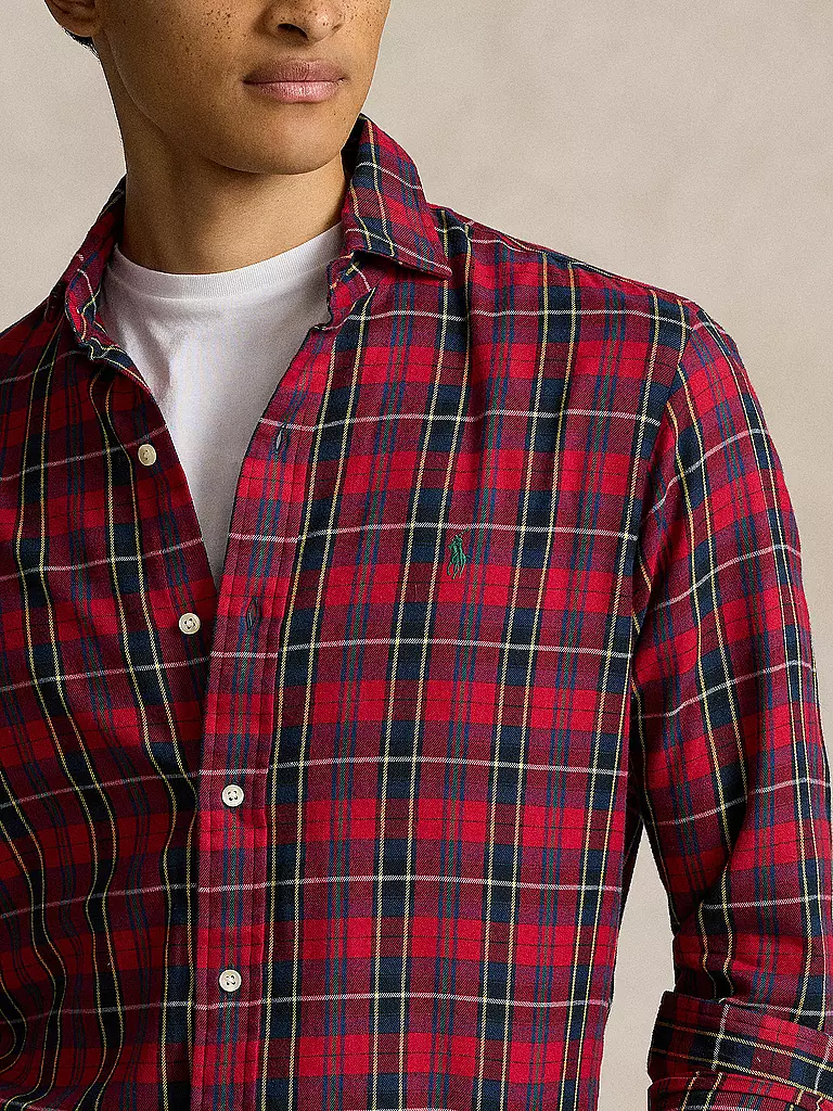 POLO RALPH LAUREN Hemd Regular Fit rot