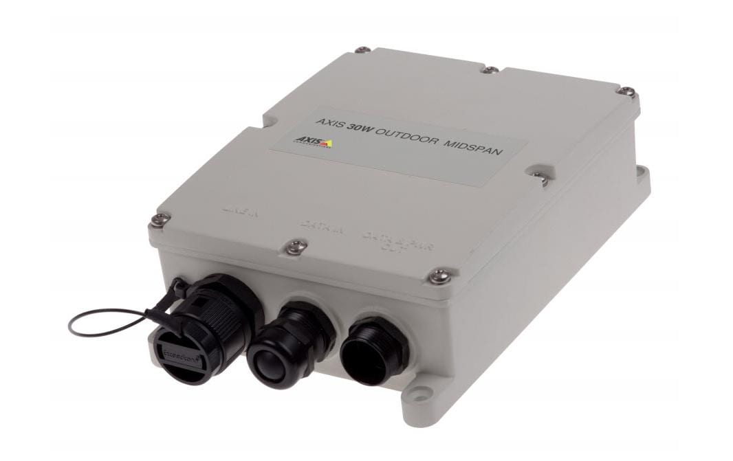 PoE+ Injector 30W Outdoor Midspan<br>AXIS 30 W Outdoor Midspan