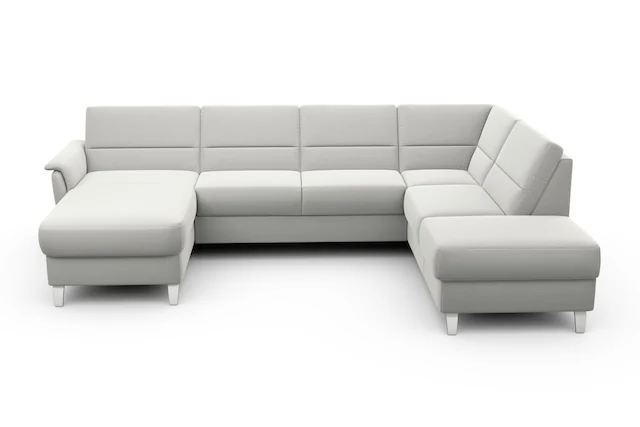 sit&more Wohnlandschaft »Palmera U-Form, B: 308 cm« optional Bettfunktion & Bettkasten, Federkern