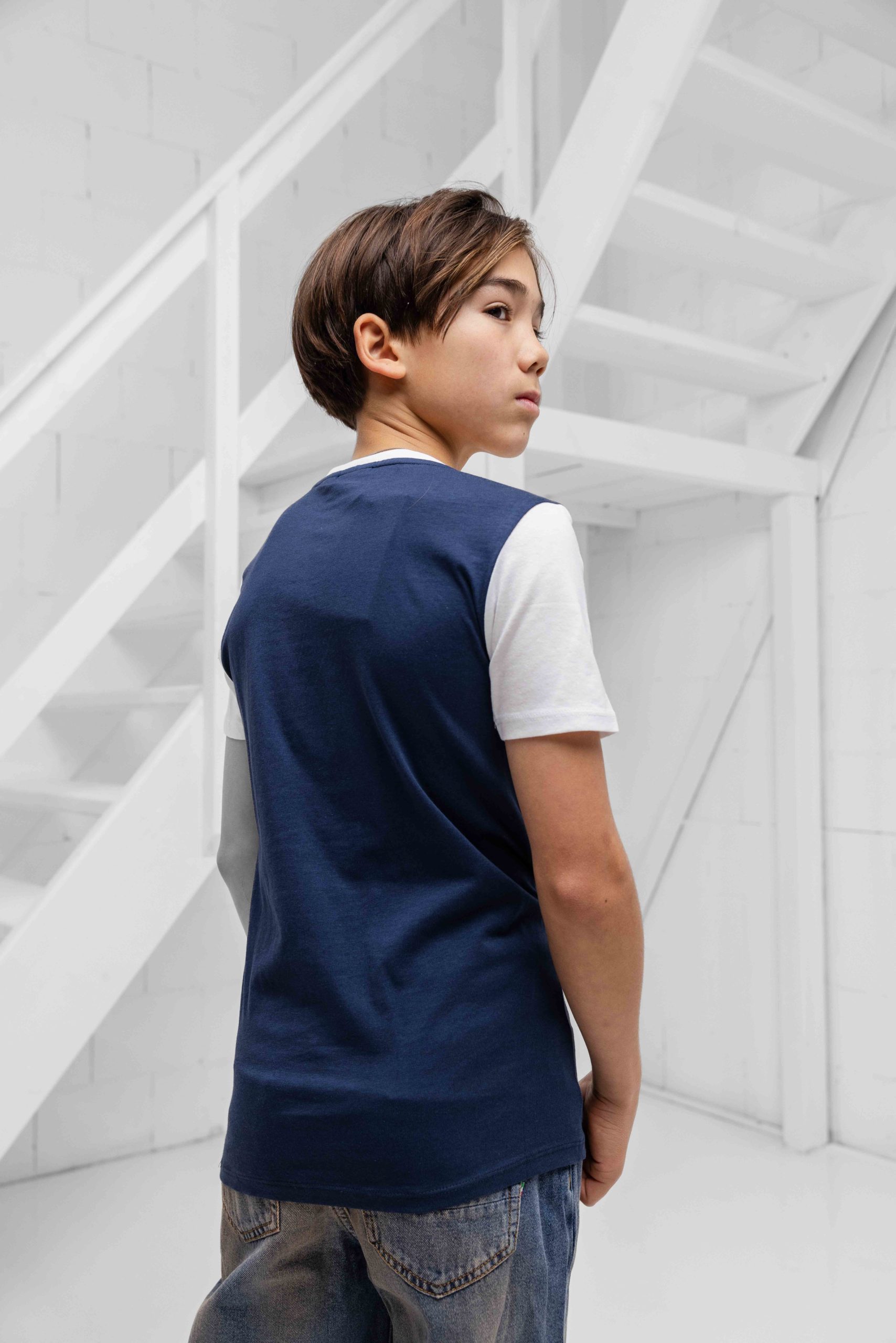 Vingino X Messi Silhouette T-Shirt Kids Donkerblauw