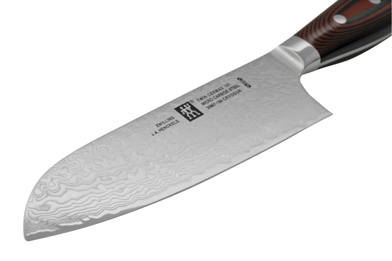 Zwilling Twin Cermax 30867-184-0, 100-laags damaststaal santoku, 18 cm