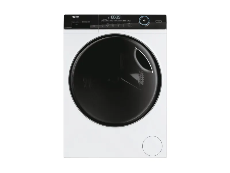 Haier I-Pro Series 5 HW80-B14959TU1 - Vaskemaskine - Wi-Fi - bredde: 60 cm - dybde: 44 cm - højde: 85 cm - frontbetjening - 8 kg - 1400 rpm - hvid med sort dør