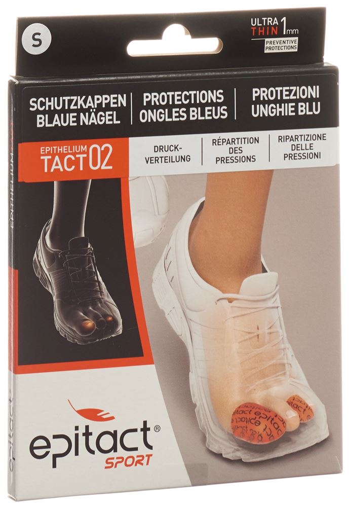 Epitact Zehenschutzkappe bei blauen Nägeln S 23mm 2 Stk