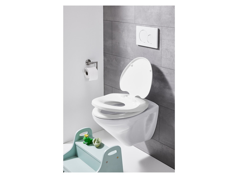 WC-zitting met geïntegreerde kinderzitting