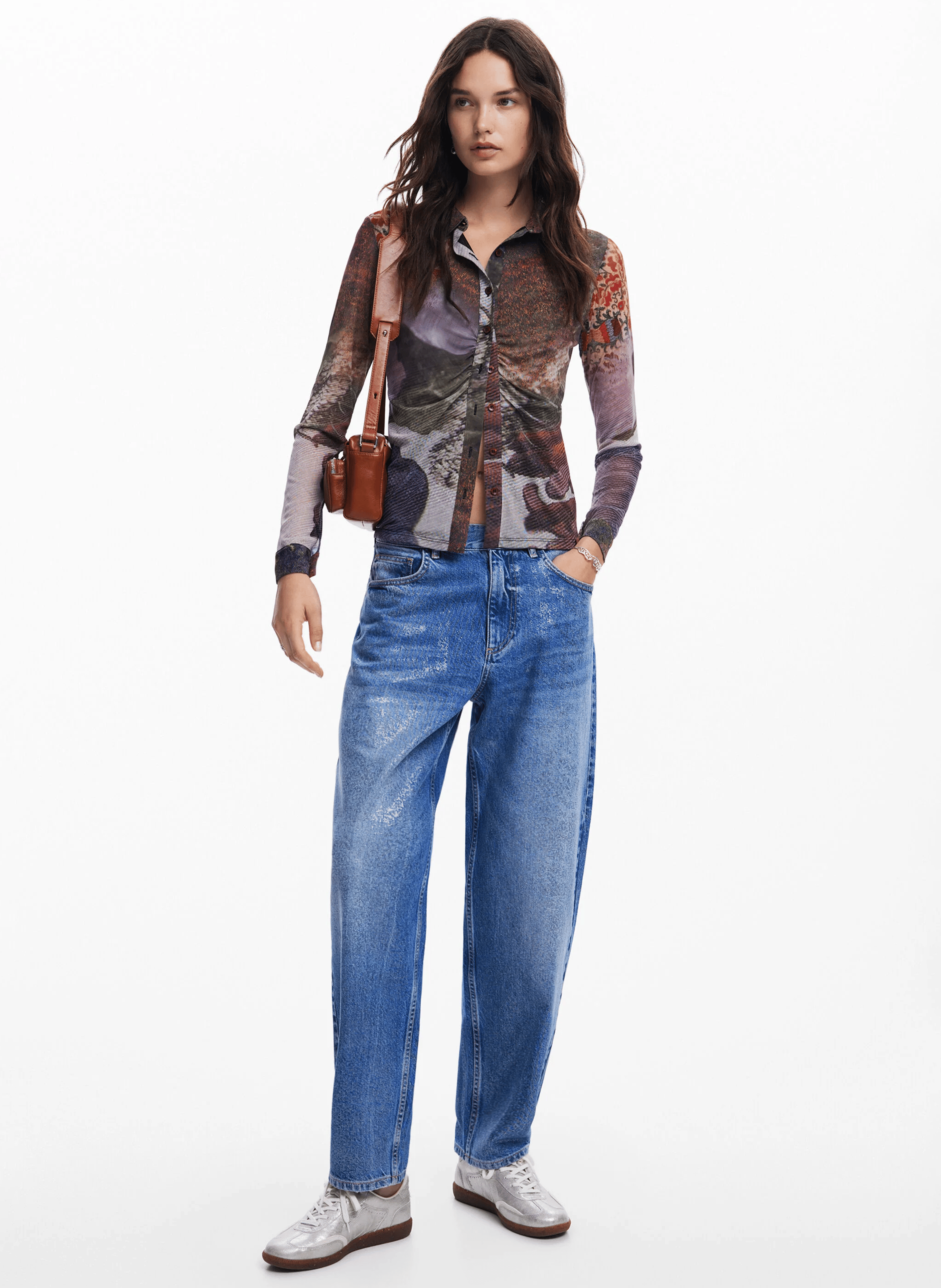 Chemise cintrée imprimée | Multicolore