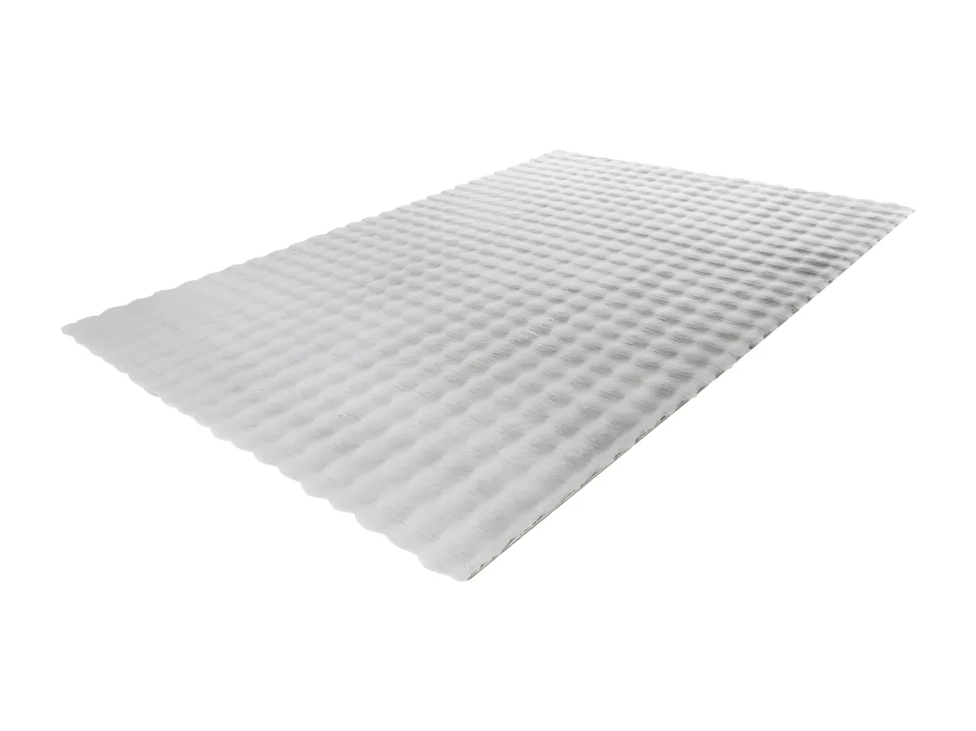 Tapis 170x120cm, design H008Y coloris argent - Confort et élégance pour votre intérieur