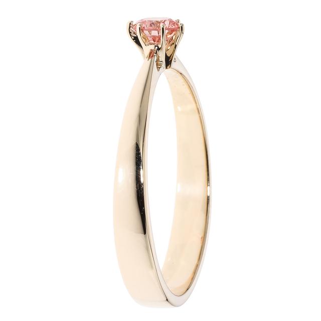 Brillant-Ring, Pink, SI, Zertifikat, Gold 375
