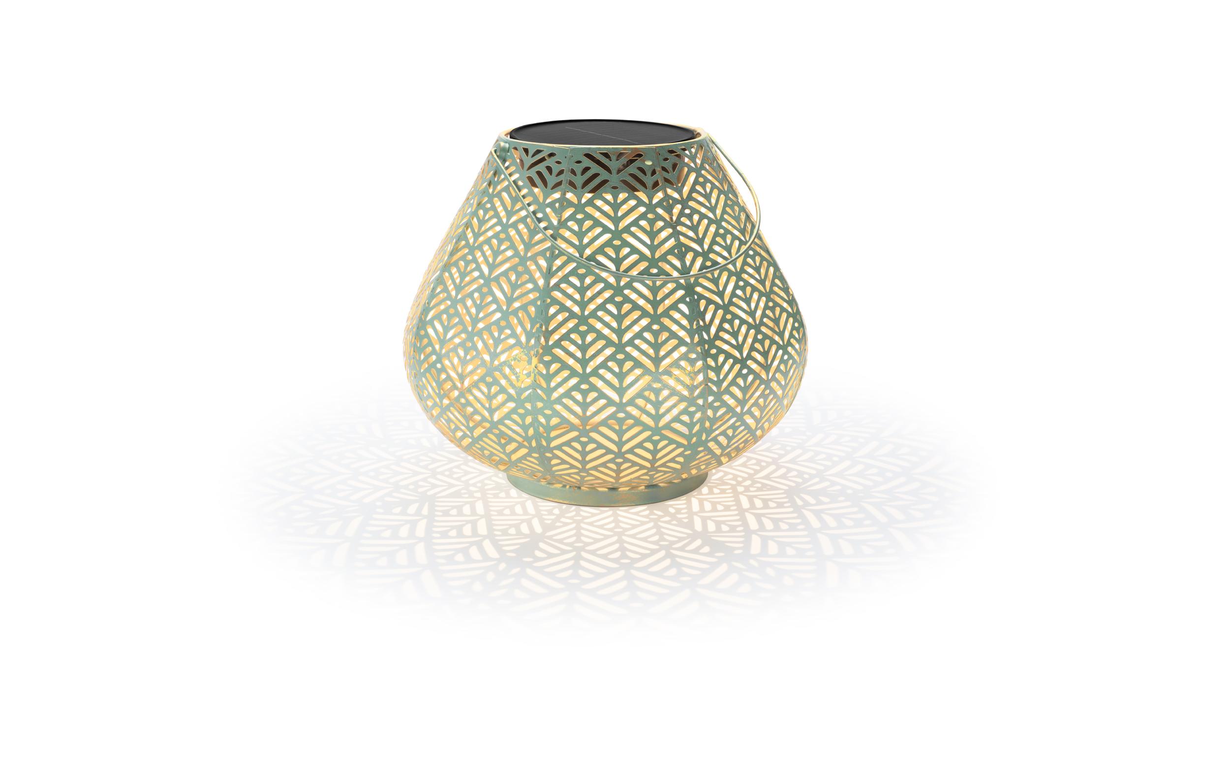 Laterne Solar Antic Sofia, Ø 29 cm, AquaSolarleuchte zum Aufstellen oder Aufhängen