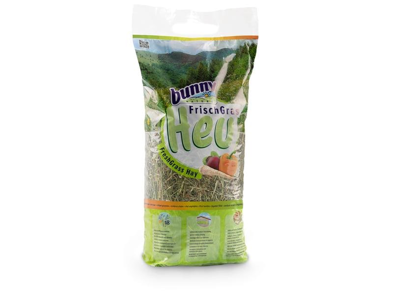 Bunny Nature Frischgras Heu Vital-Gemüse, 500 g Mischfuttermittel für Zwergkaninchen & Nagetiere