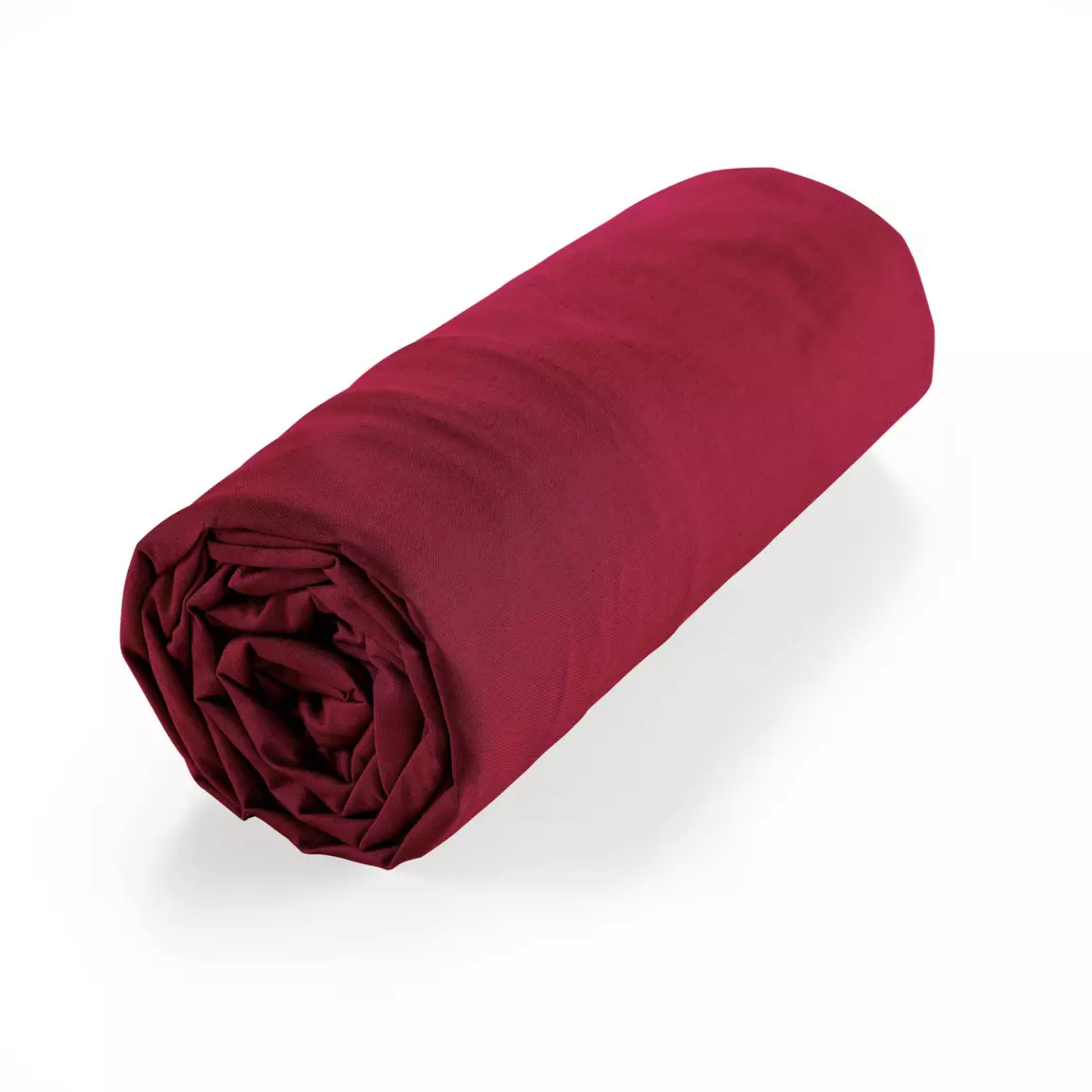 Drap housse coton bio (140 x 190 cm) Biolina Bordeaux