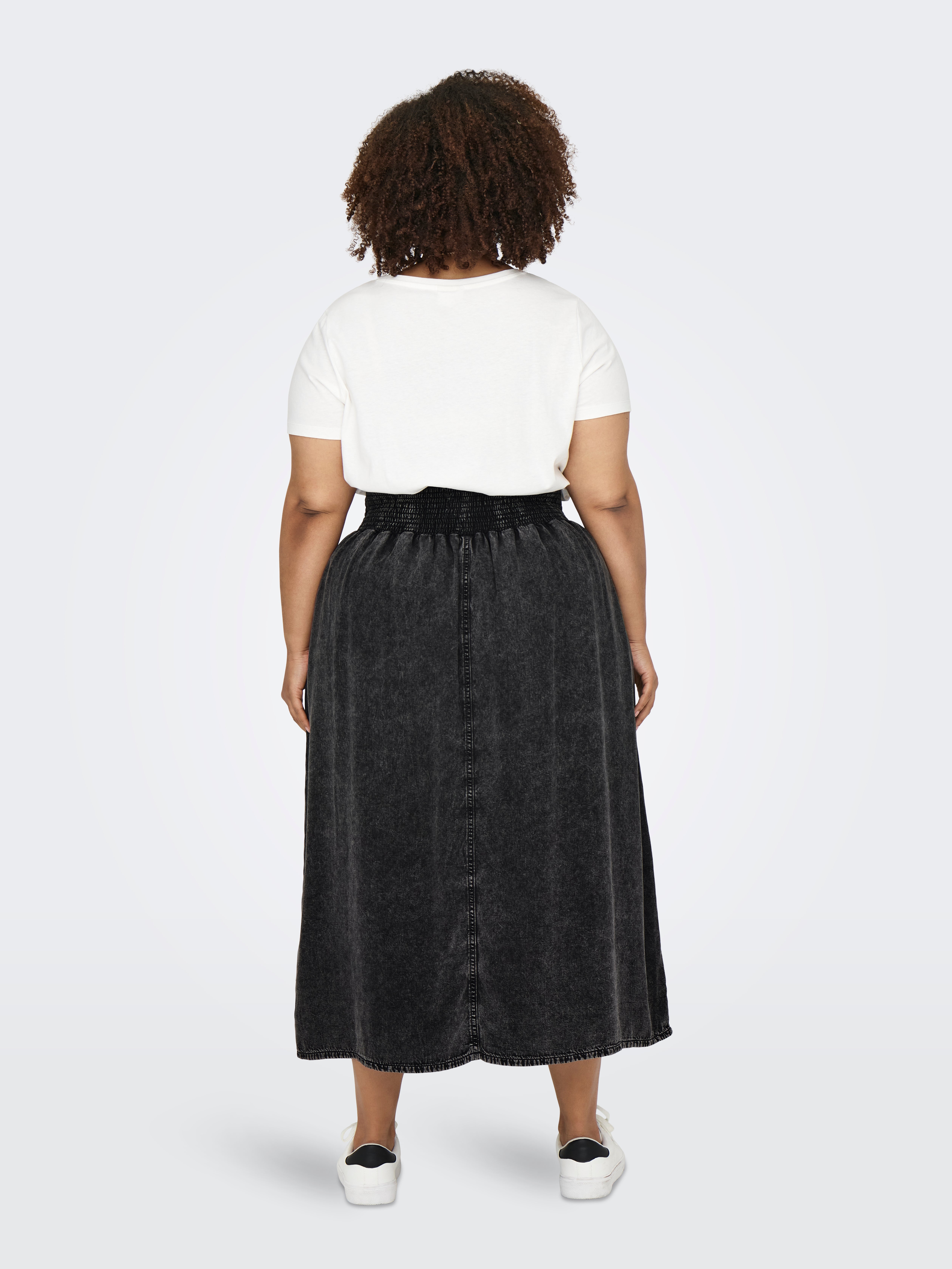 CARBAHA Jeansrock Washed Black