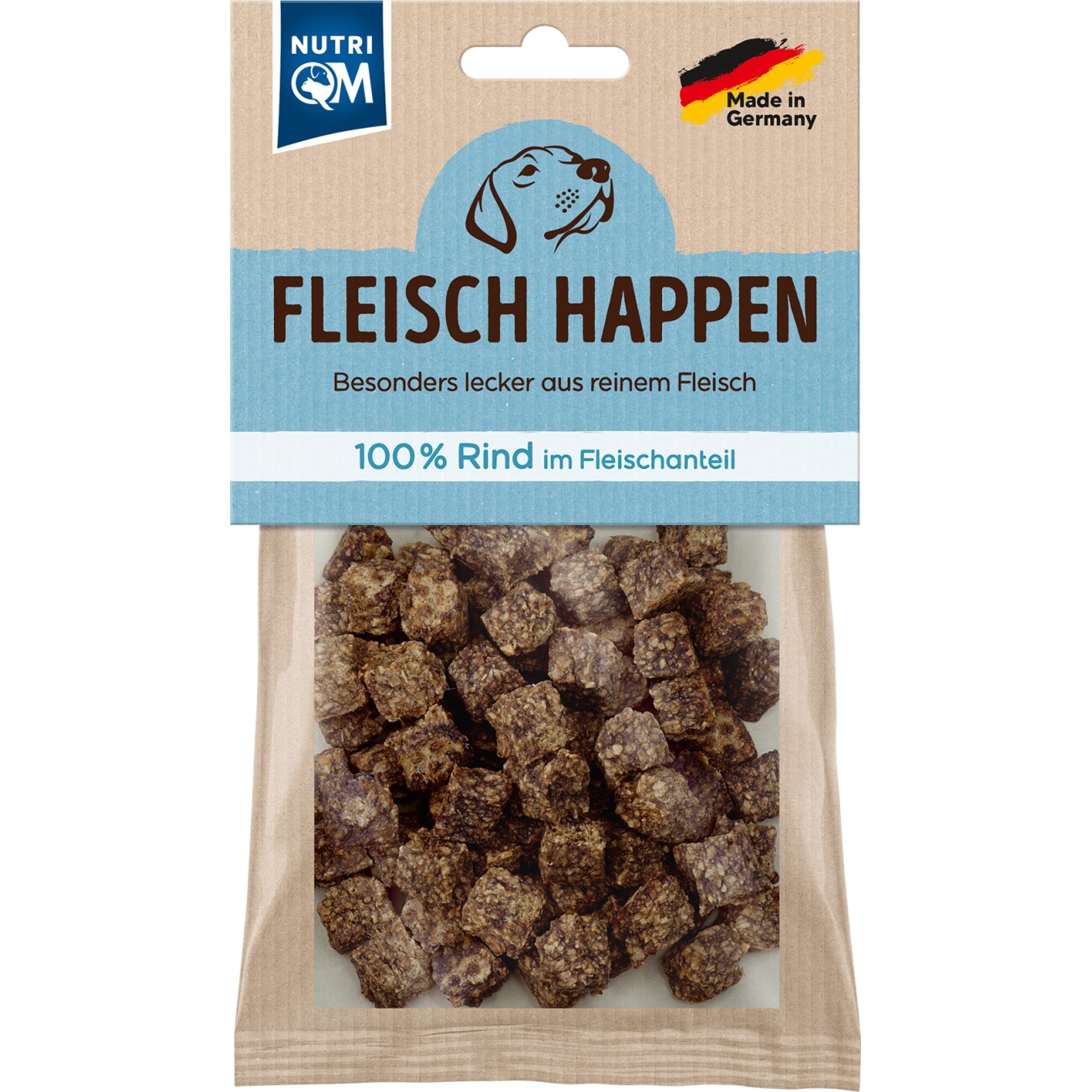 NutriQM Fleisch Happen Rind 5x 100g