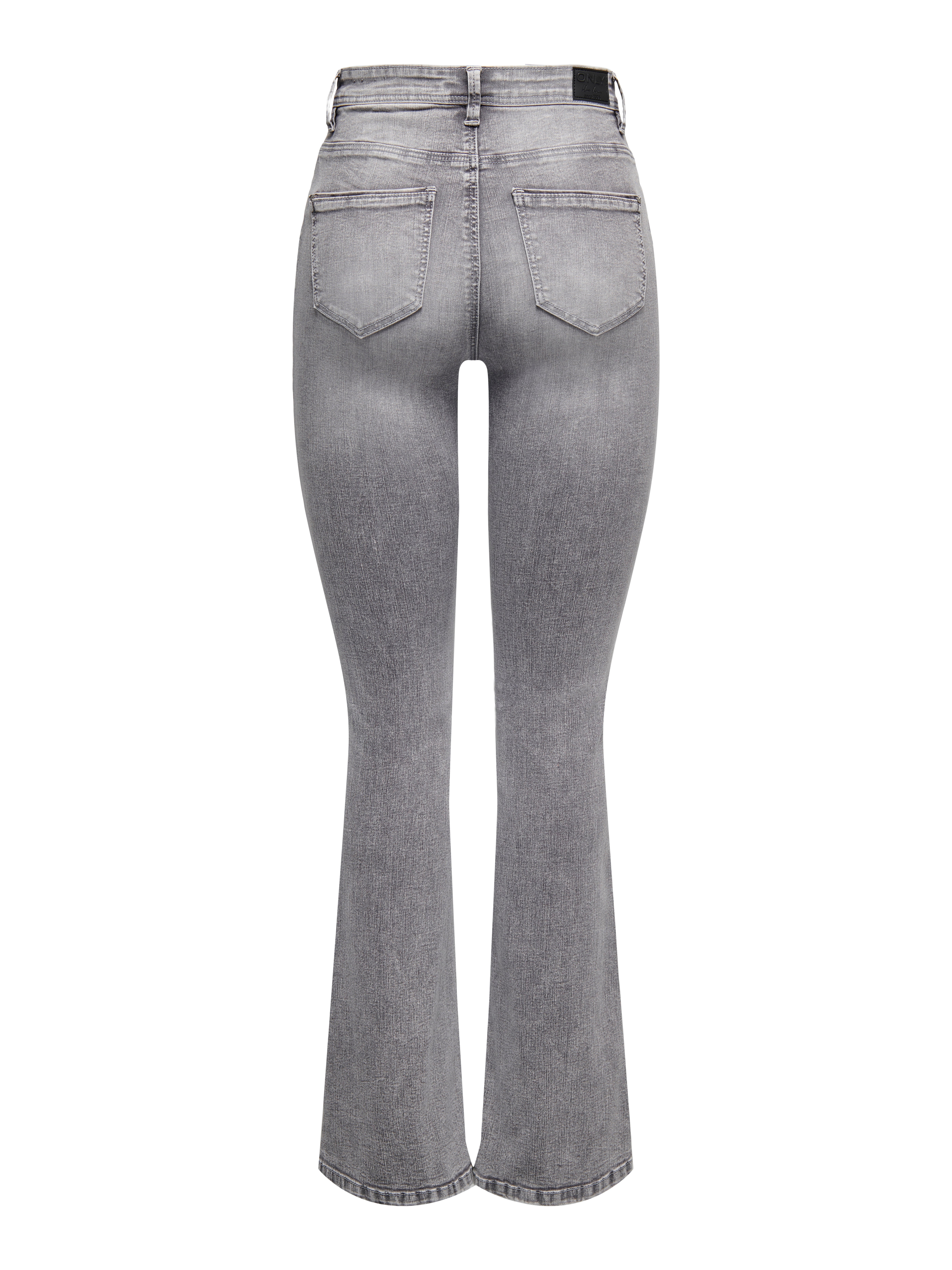 ONLWAUW Hohe Taille Ausgestellt Jeans Medium Grey Denim