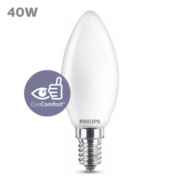 Philips LED kaars E14 3,4W mat niet dimbaar
