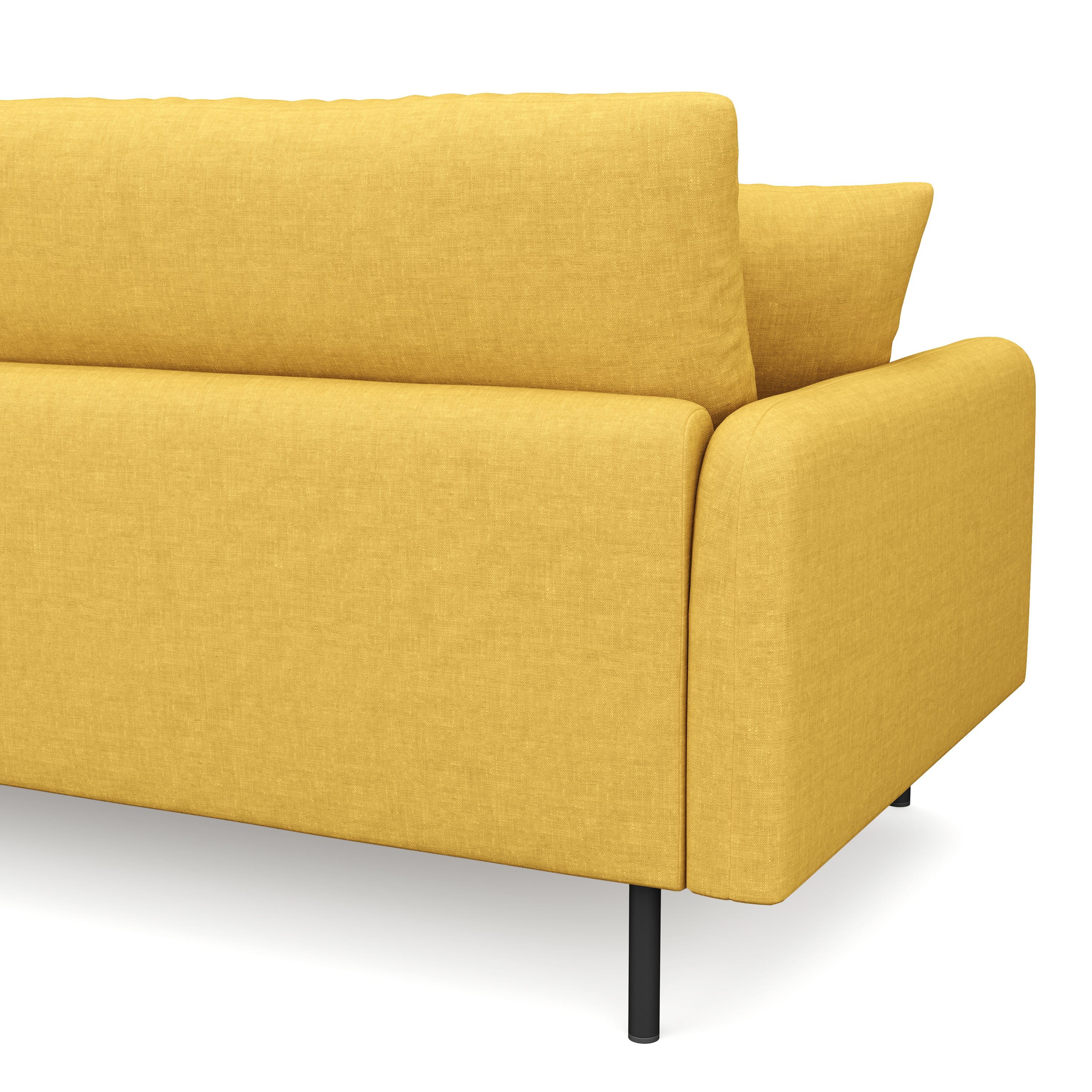 Ecksofa LEAH rechts gelb