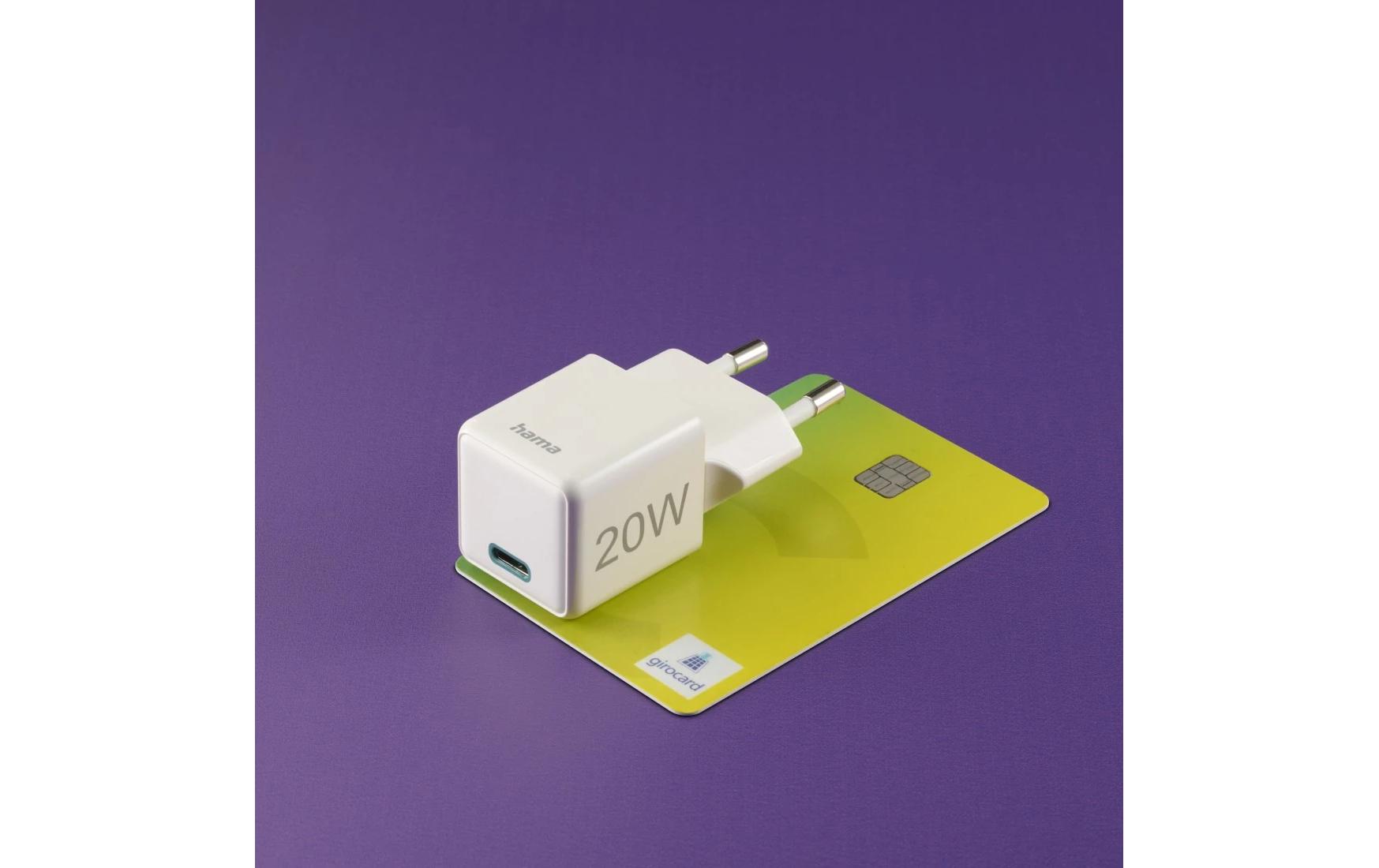 USB-Wandladegerät Mini-charger USB-C 20 W WeissSuper-Mini-Ladegerät USB-C