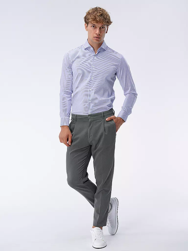 BOSS Hemd Slim Fit blau
