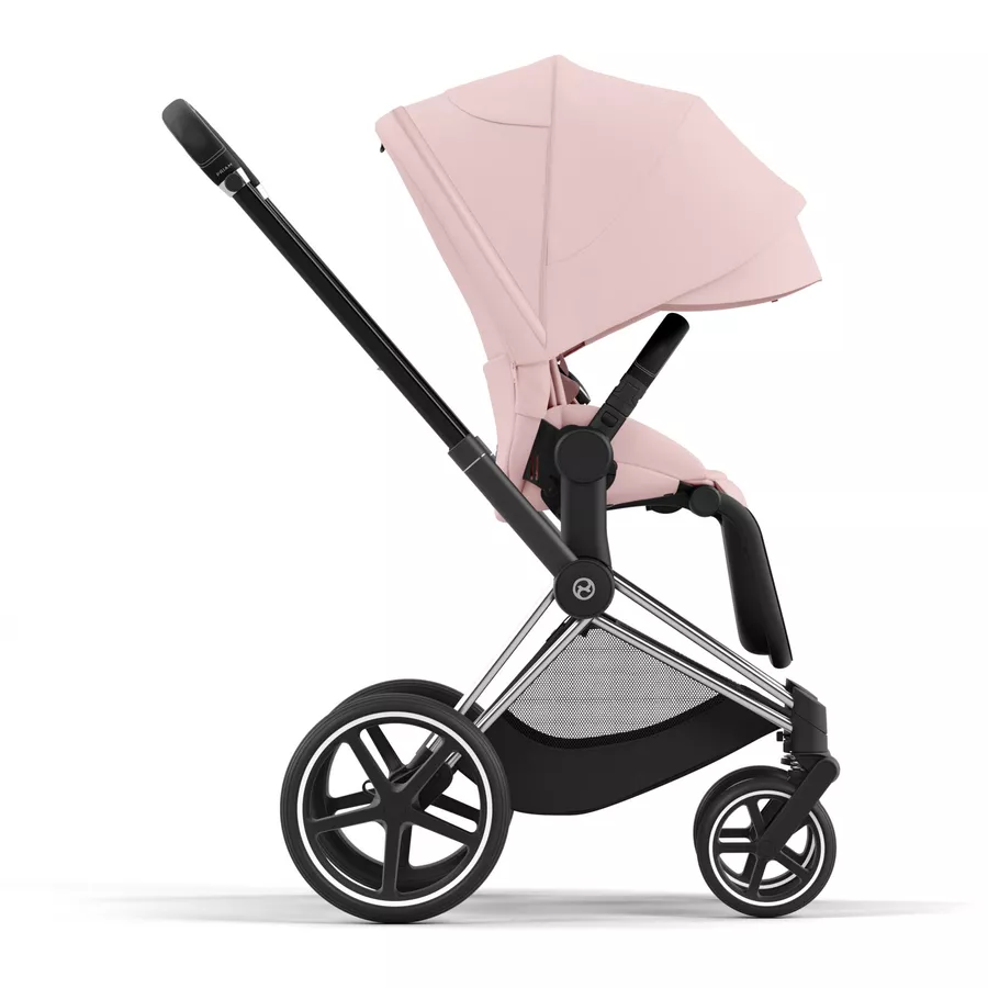 cybex PLATINUM Kombikinderwagen New Priam Chrome Black Peach Pink