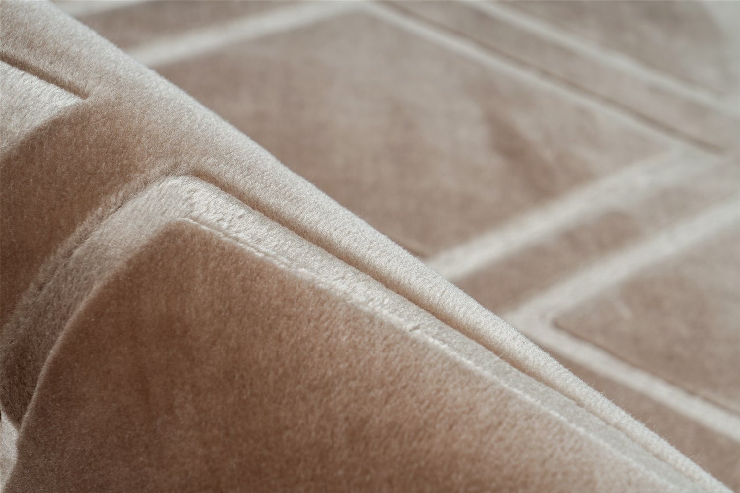 Kortpolig vloerkleed Blissique Taupe Modern, Klassiek 80 x 300 cm