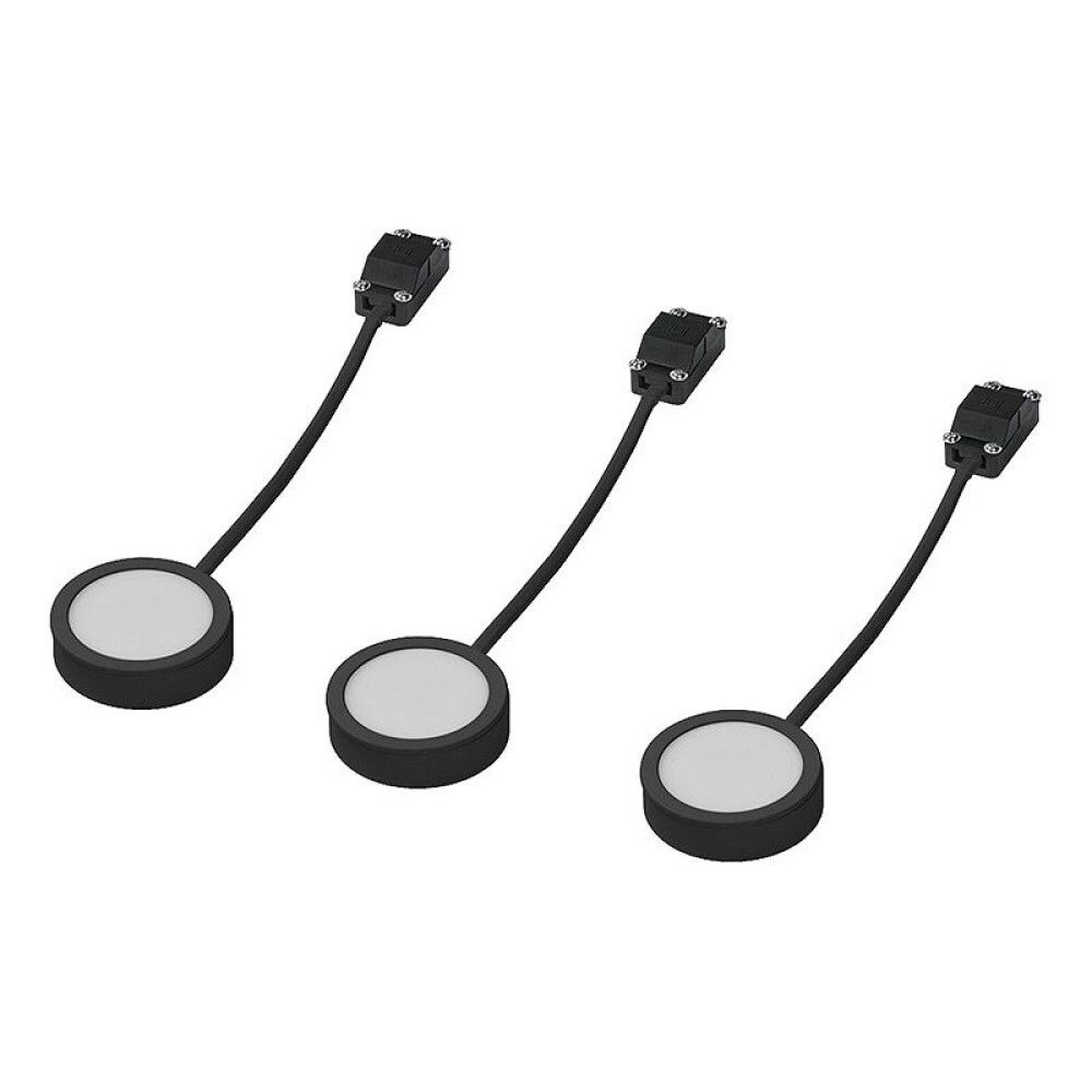 DOWNLIGHT LEDVANCE PUCK TIL UNDERSKAP 3STK SVART