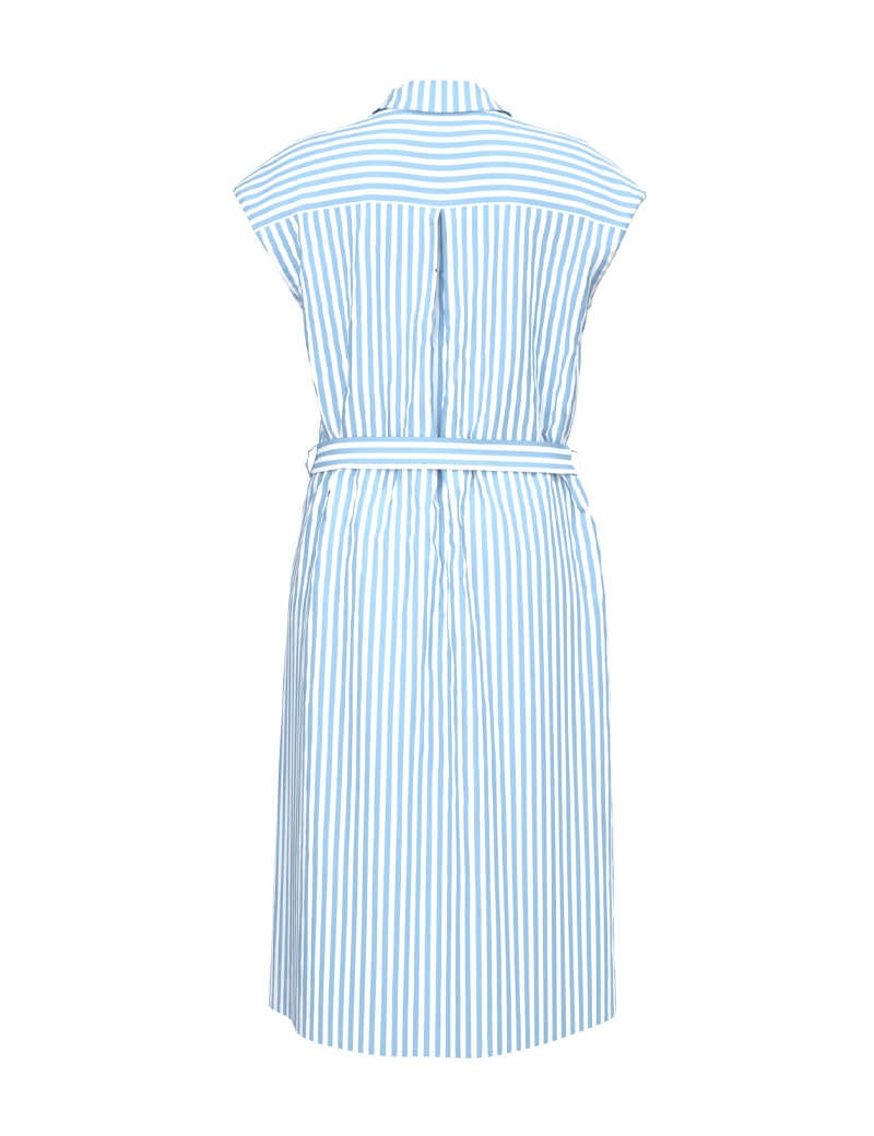 PIECES ROBE CHEMISE CEINTURE KORAH BLEU À RAYURE