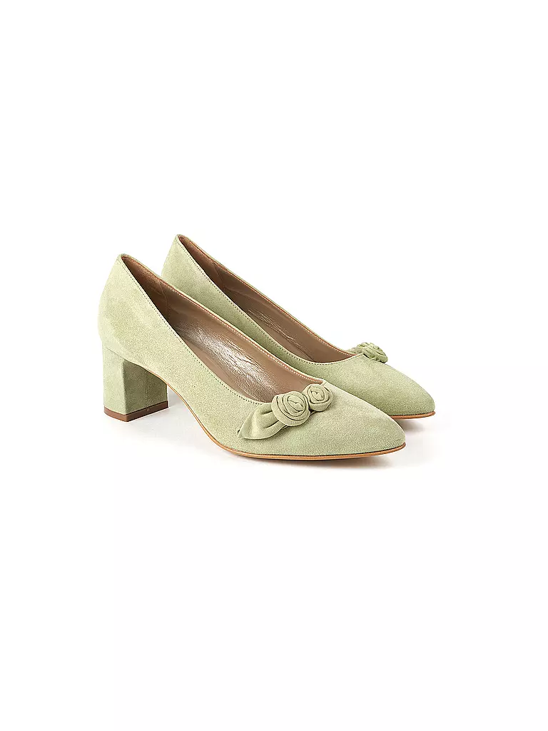 DIRNDL & BUA Trachtenschuhe - Pumps grün
