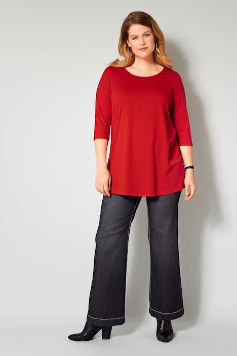 Jeans, weit und gerade, 4-Pocket