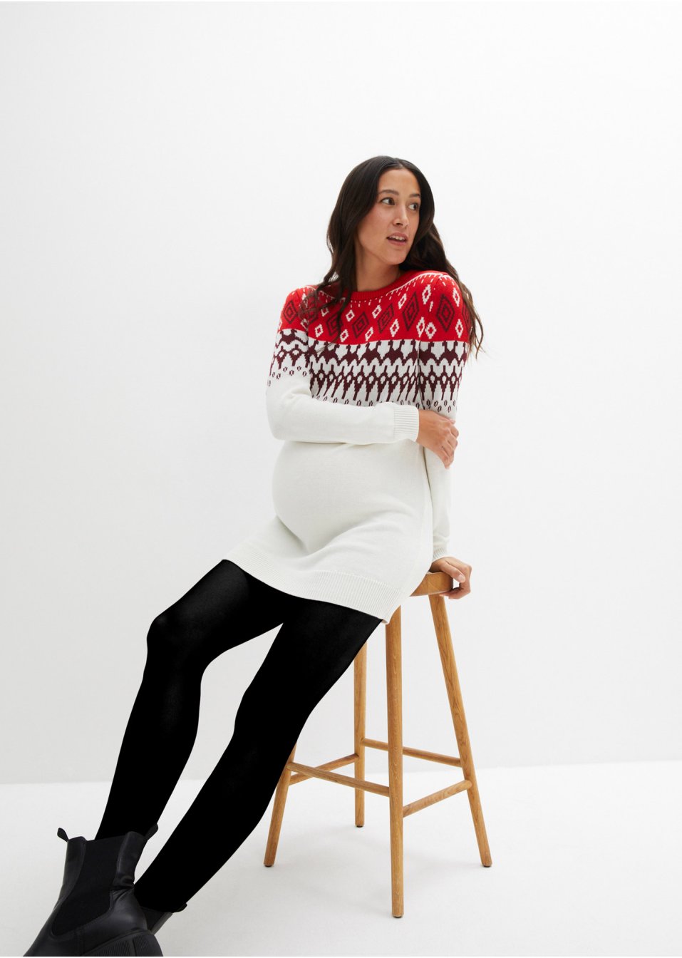 Pull de grossesse et d'allaitement en maille