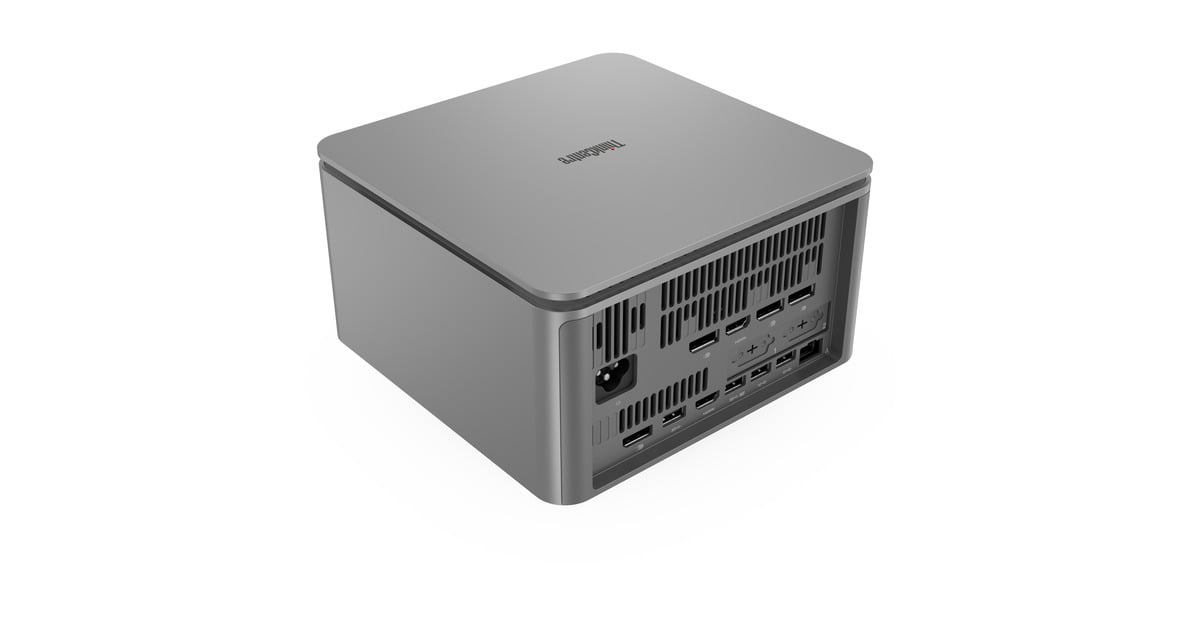 LenovoThinkCentre neo Ultra (12W1001SMH) pc-systeem  (Grijs | Core i9-14900 | RTX 4060 | 32 GB | 1 TB SSD)