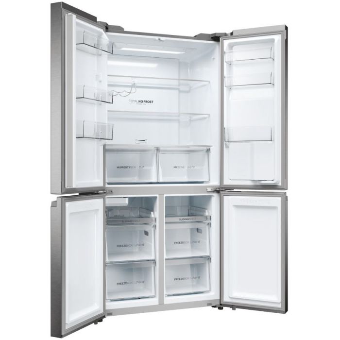 Haier Side-by-Side Multi Door CUBE 90 SERIE 5 HCR5919EHMP Platinum Inox - Interner Wassertank