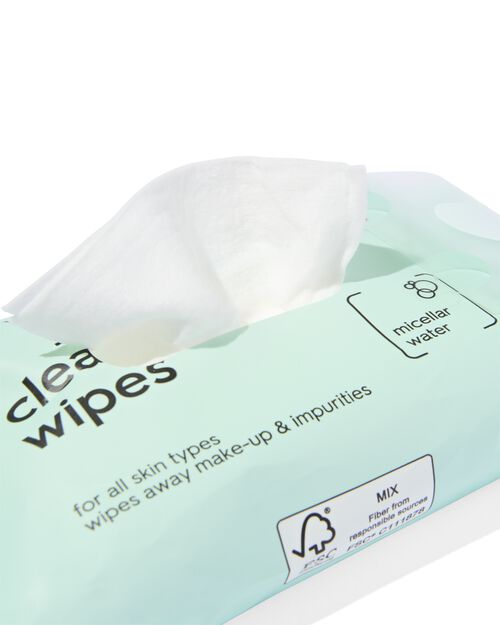lingettes micellaires pour le visage - 25 pièces
