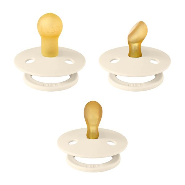 BiBs Try-It Fopspeen - 0-6 Mnd - 3 Stuks - Ivory