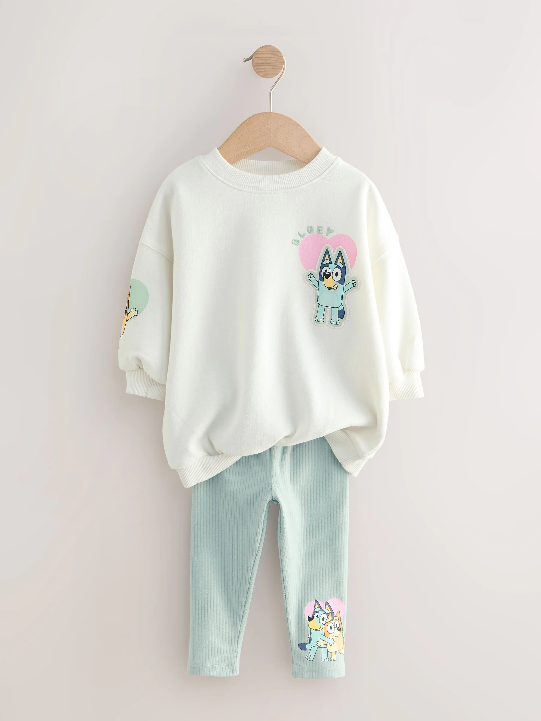 Crème - Bluey-set van sweatshirt en legging (12mnd -7jr)