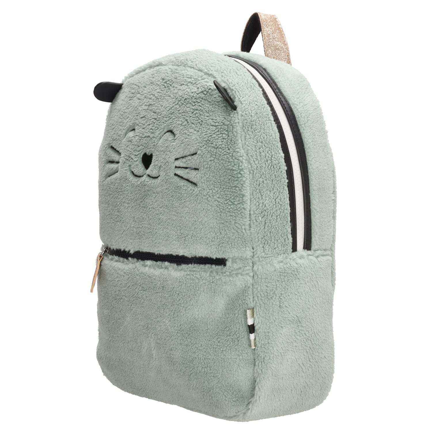 Zebra Trends Girls Rugzak Teddy Cat mint