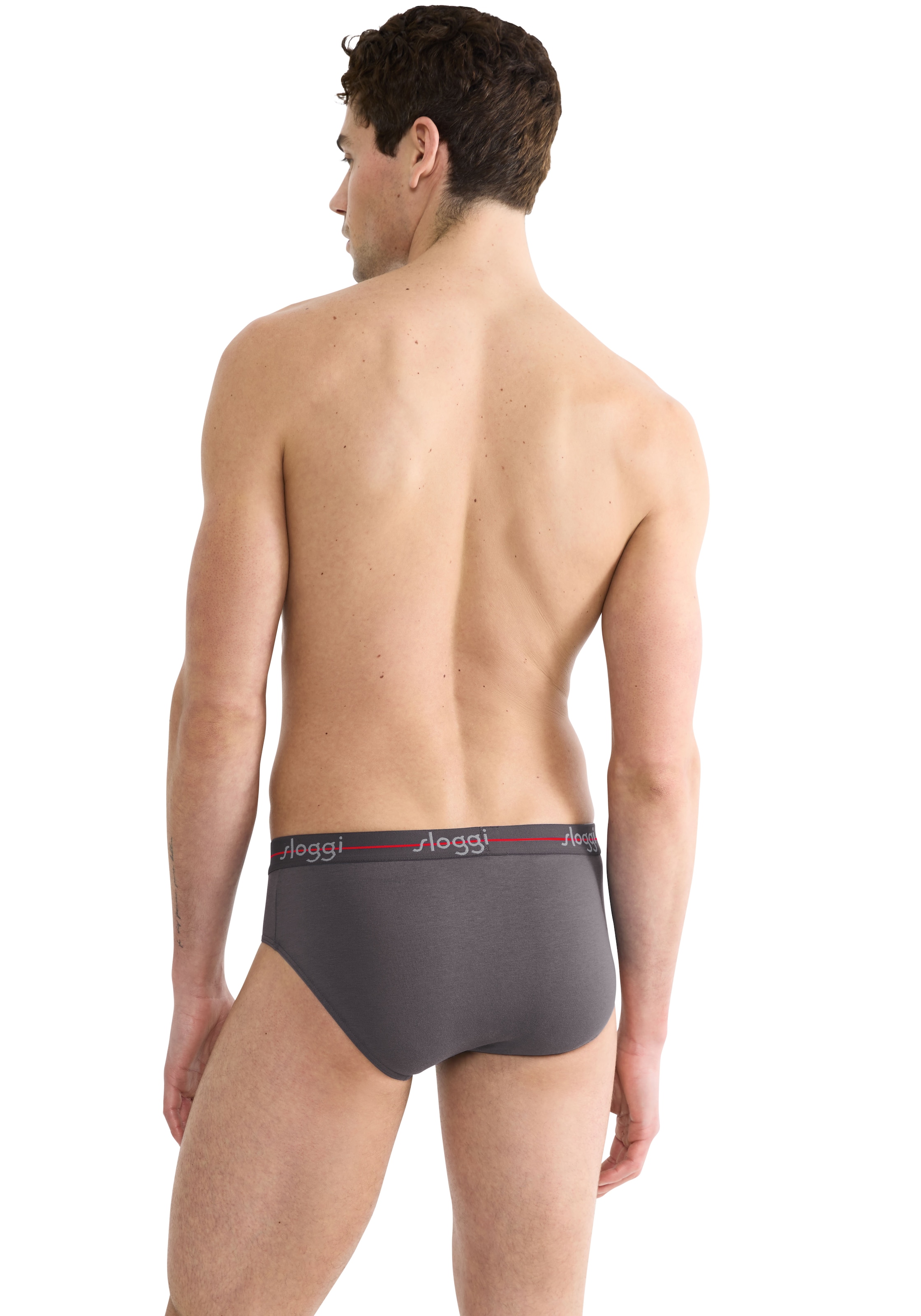 sloggi Slip »men Start Midi C2P box«, sportlicher Schnitt, weicher Bund