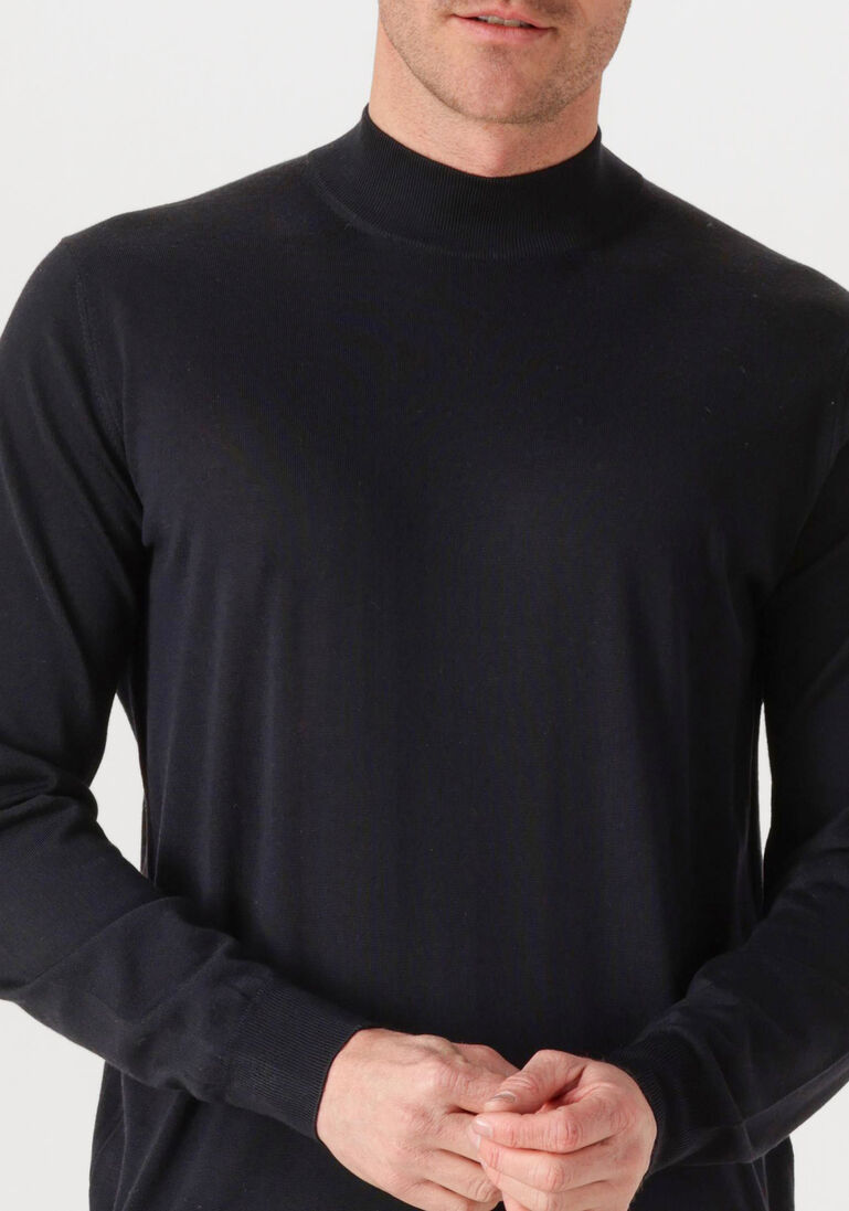 blauwe filippo de laurentiis trui lupetto ml r.merino