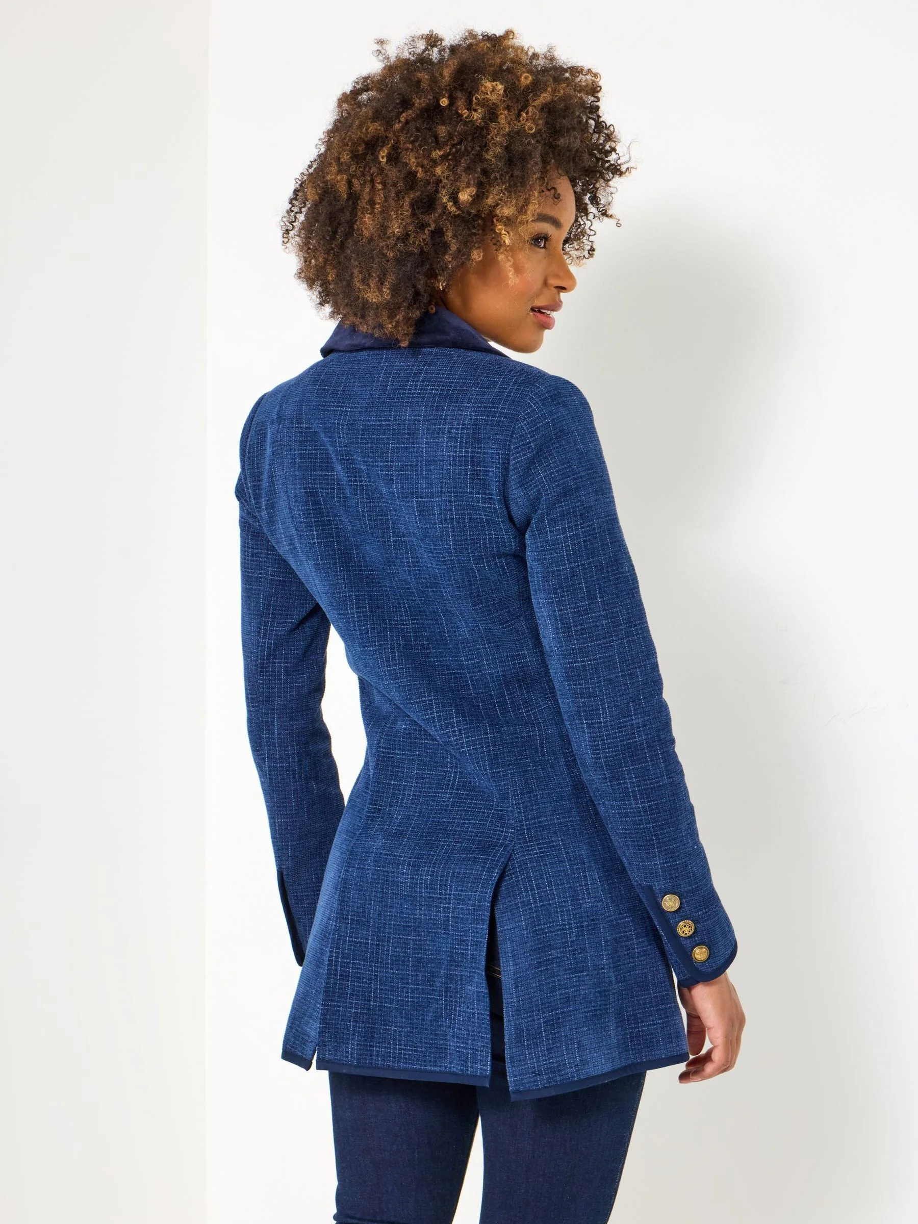 Joe Browns Navy Longline Jacket