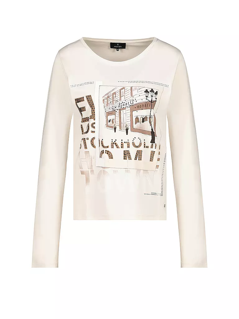 MONARI Langarmshirt creme