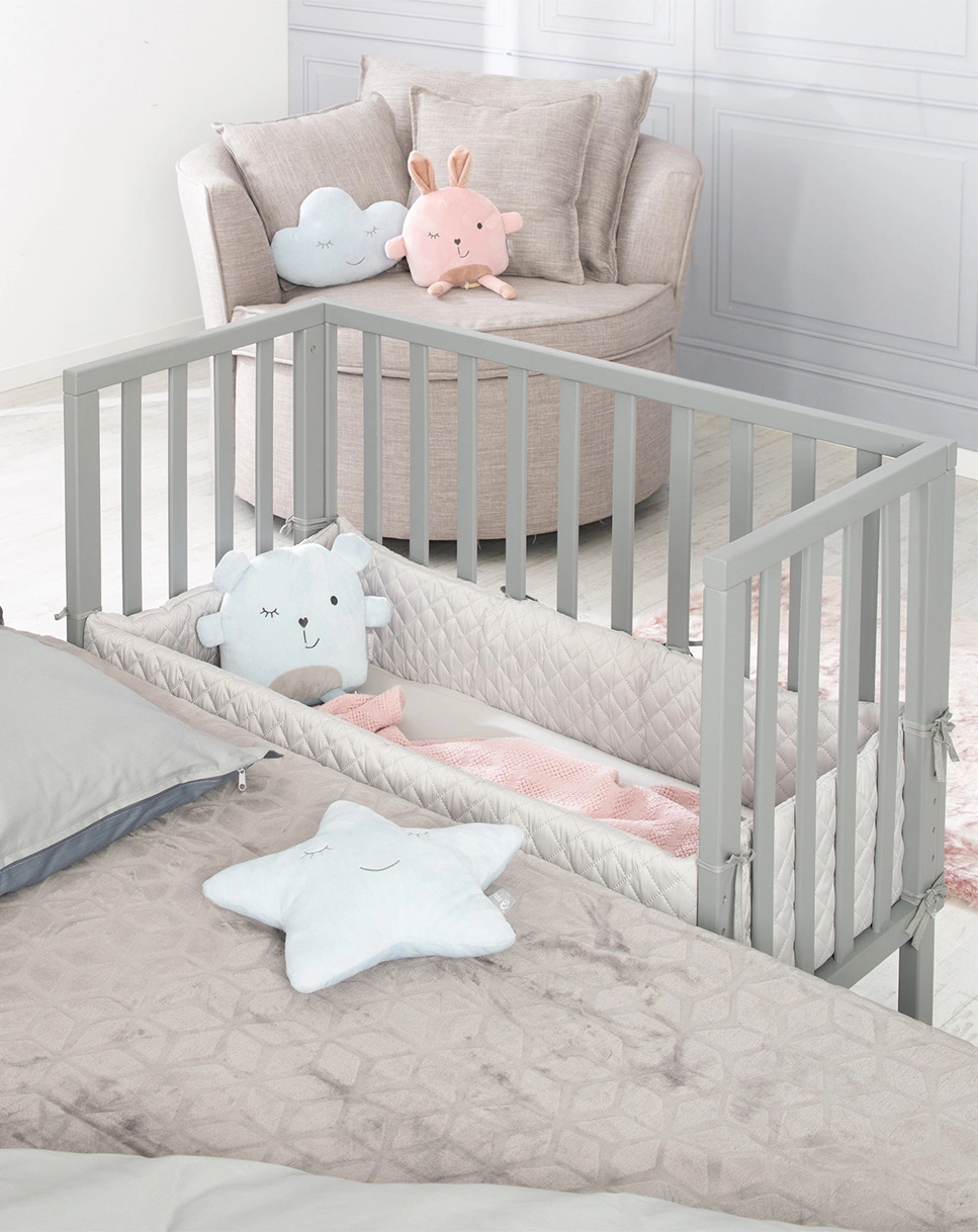 Beistellbett ROBA STYLE 76 x 100 cm (Farbe: grau)