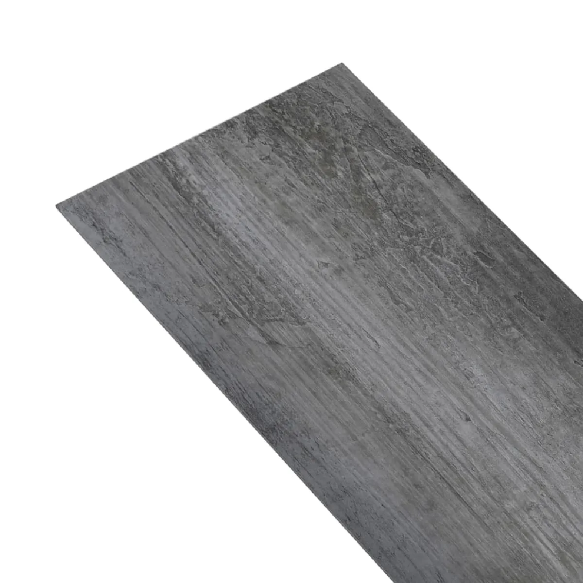 vidaXL Planches PVC non adhésives 5,26 m² - Gris brillant