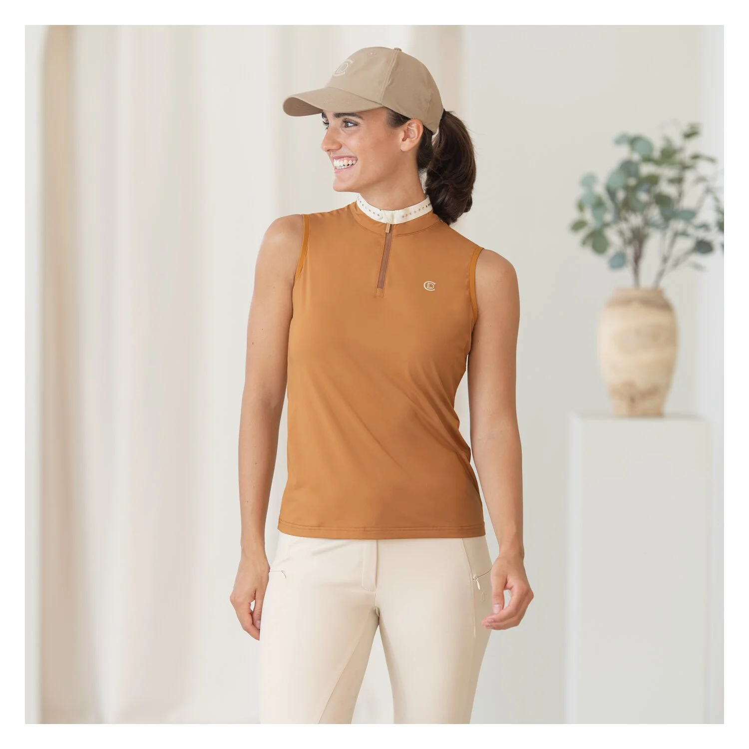 Cheval de Luxe Funktionsshirt - camel