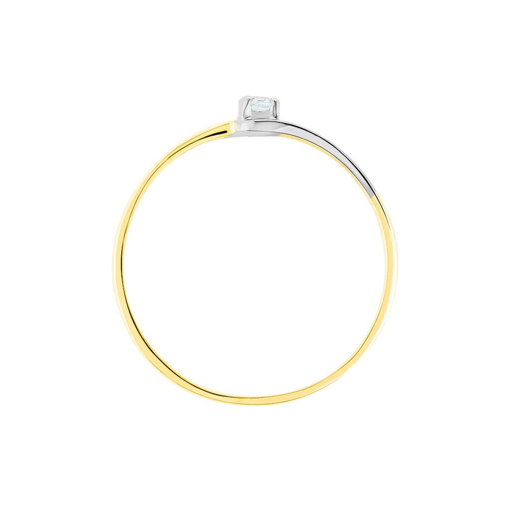 Bague Nesryne Or Bicolore Topaze