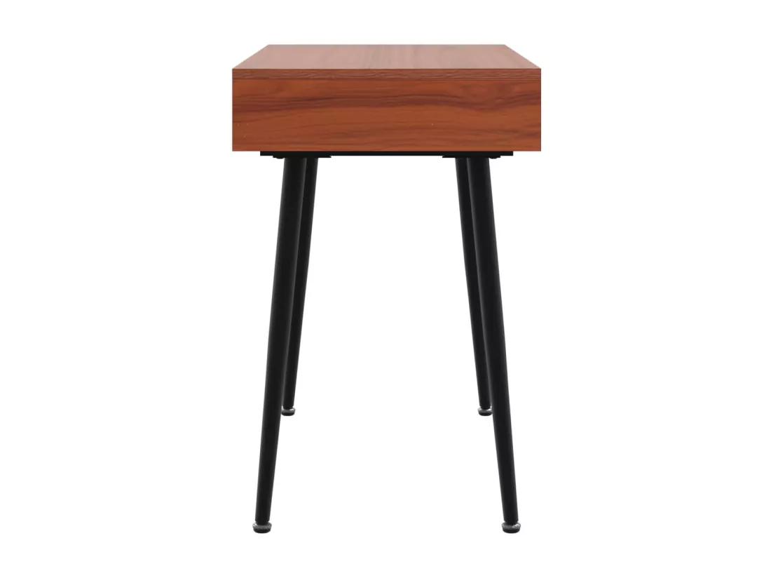 Bureau d'ordinateur avec tiroir marron 110x50x75 cm